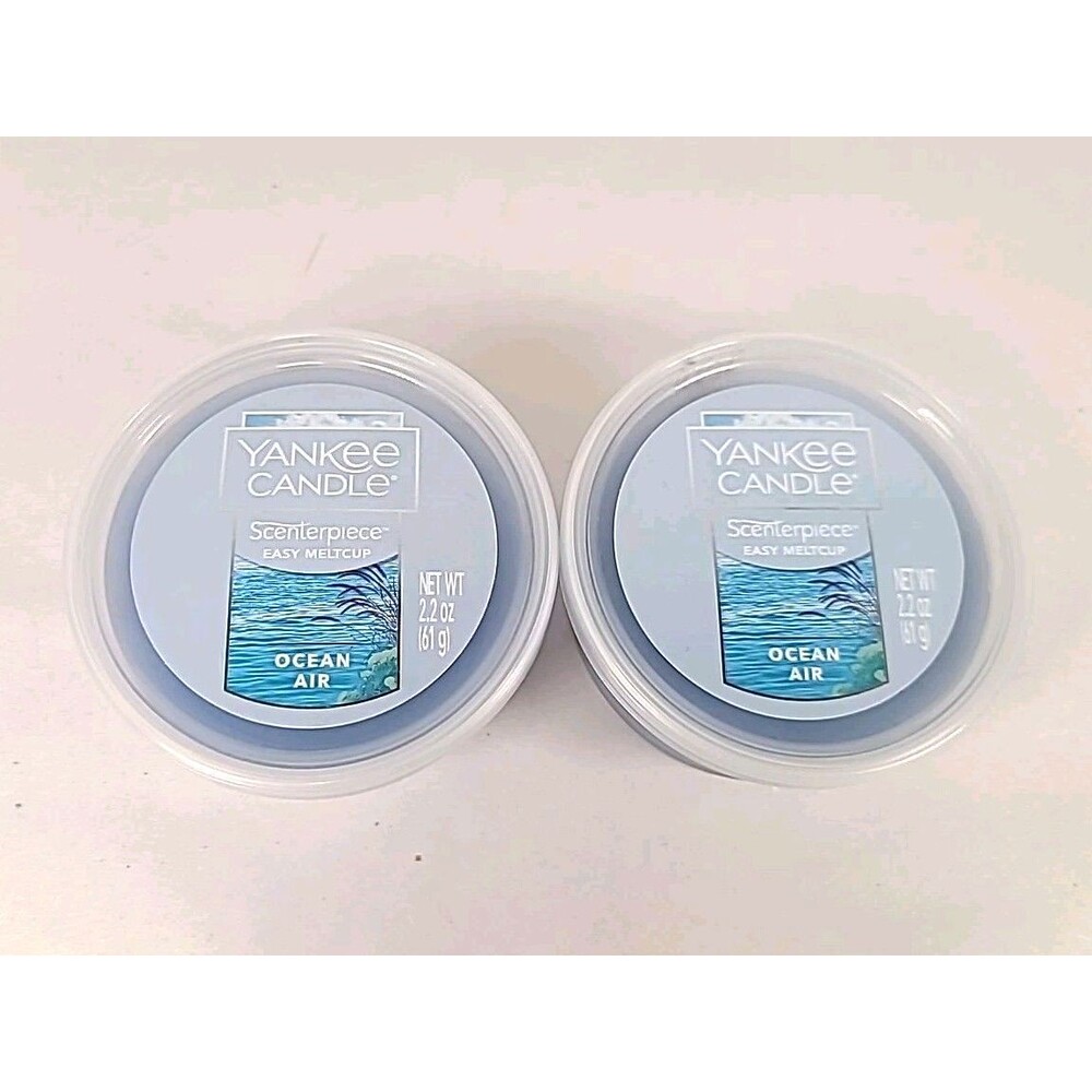 New 2 Yankee Candle Ocean Air Scenterpiece Easy MeltCup 2.2 oz each